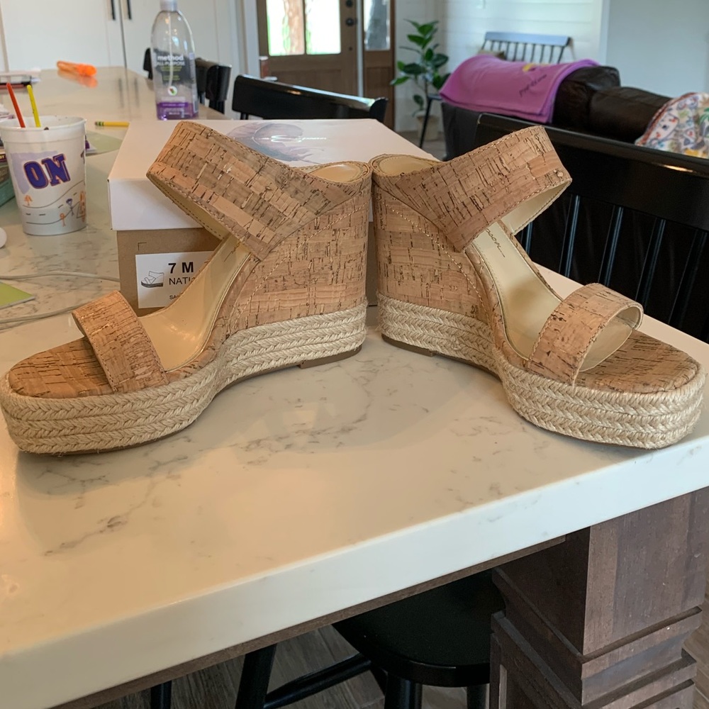 Jessica Simpson Cork Wedges